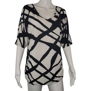 AGB Black & White‎ Short Sleeve Top